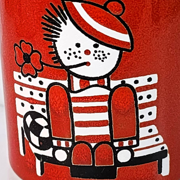 Vintage West Germany Waechtersbach Coffee Mug Rag Doll Boy on Bench Tea Cup - Picture 3 of 6